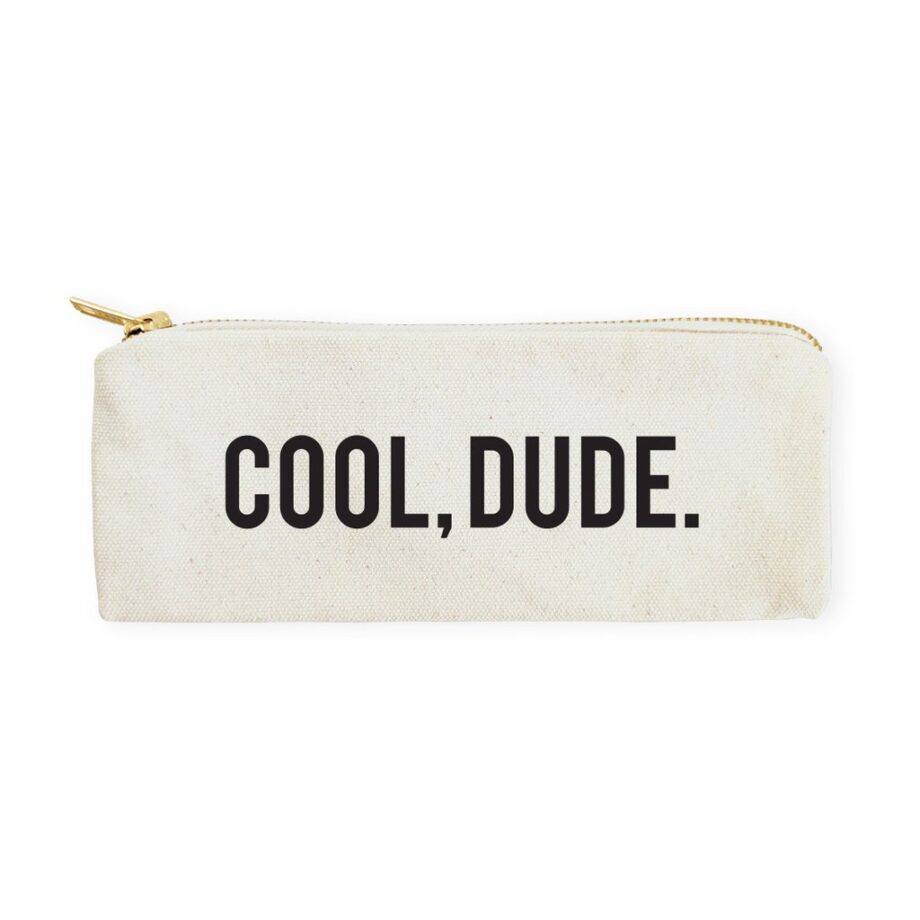 THE COTTON AND CANVAS CO. - COOL DUDE - COTTON PENCIL CASE AND TRAVEL POUCH