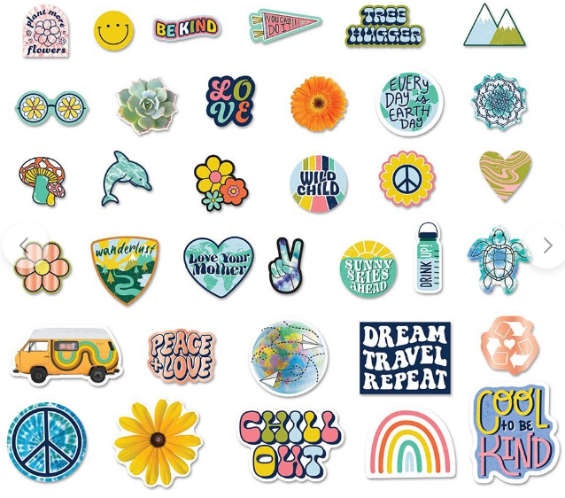 FASHION ANGELS - WATER BOTTLE VINYL STICKERS - ECO