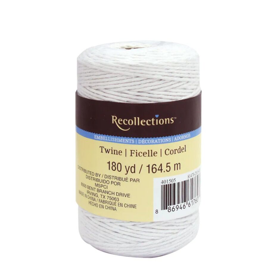 RECOLLECTIONS  - TWINE SPOOL - WHITE
