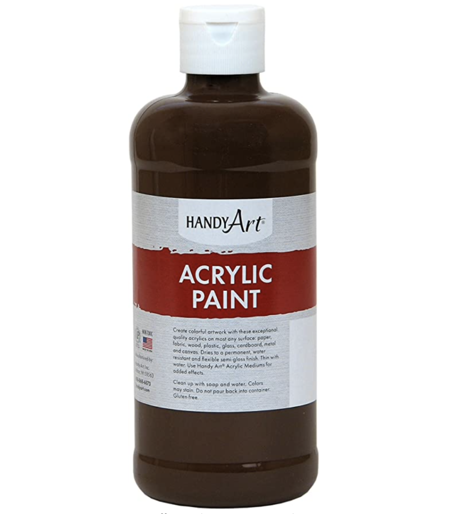 HANDY ART - STUDENT ACRYLIC PAINT 8 OZ - RAW UMBER