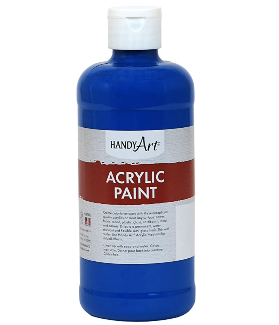 HANDY ART - STUDENT ACRYLIC PAINT 8 OZ - PHTHALO BLUE