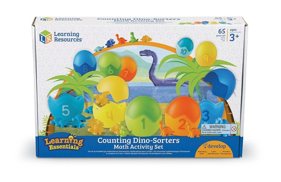 LEARNING RESOURCES - COUNTING DINO-SORTERS MATH ACTIVITY SET