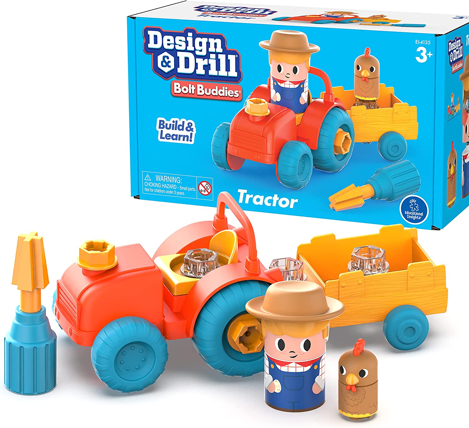 EDUCATIONAL INSIGHTS - BOLT BUDDIES TRACTOR
