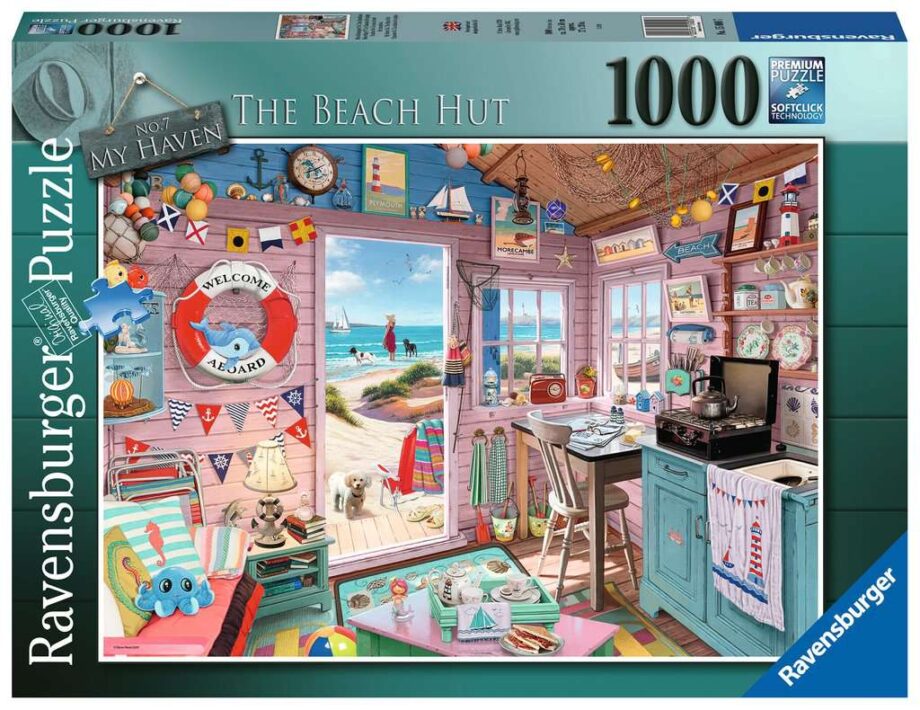 RAVENSBURGER - THE  BEACH HUT, MY HAVEN (1000 PC)