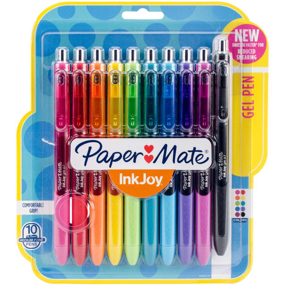 Paper Mate Inkjoy Gel Pens .7mm 10-pack