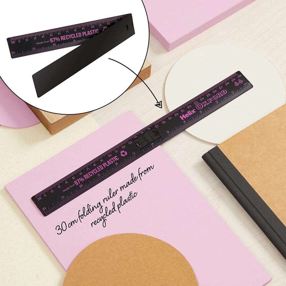 OXFORD - ECO SET - FOLDING RULER - PINK