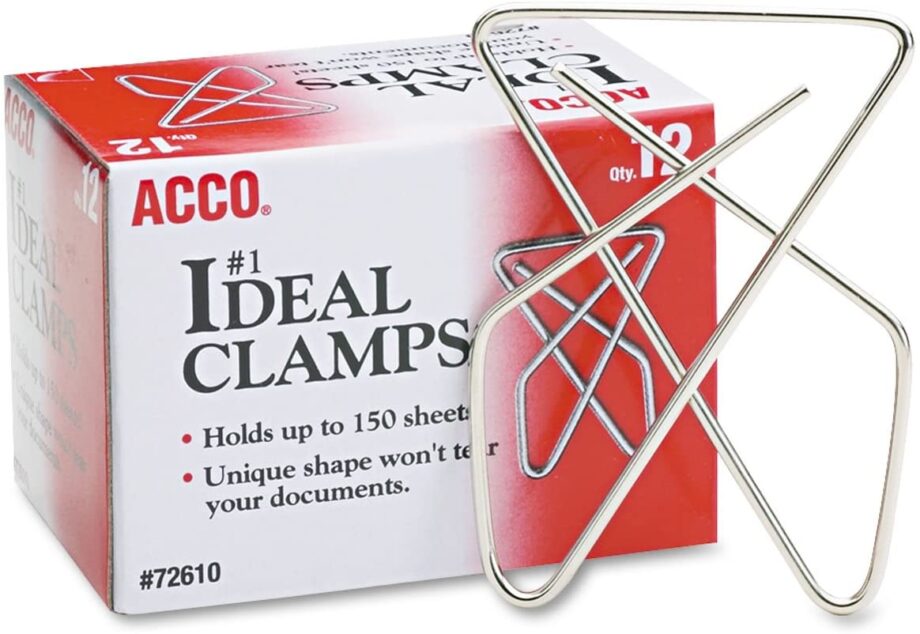 ACCO - LARGE IDEAL BUTTERFLY CLAMP, #1
