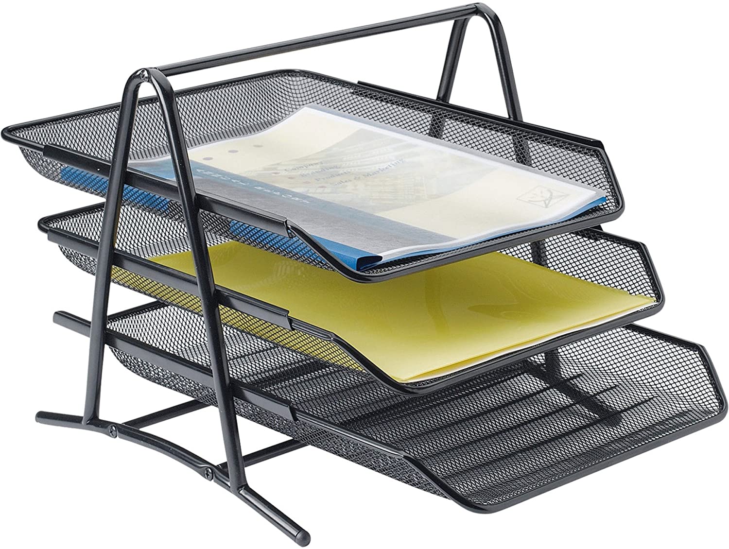 3-TIER MESH DESK TRAY