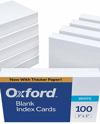 Mead Index Cards 4X6 100/Pkg-Ruled White