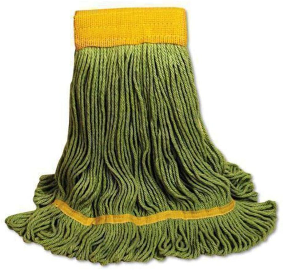 Boardwalk - BWK1200LEA EcoMop Looped-End Mop Head with Recycled Fibers - Large Size, Green