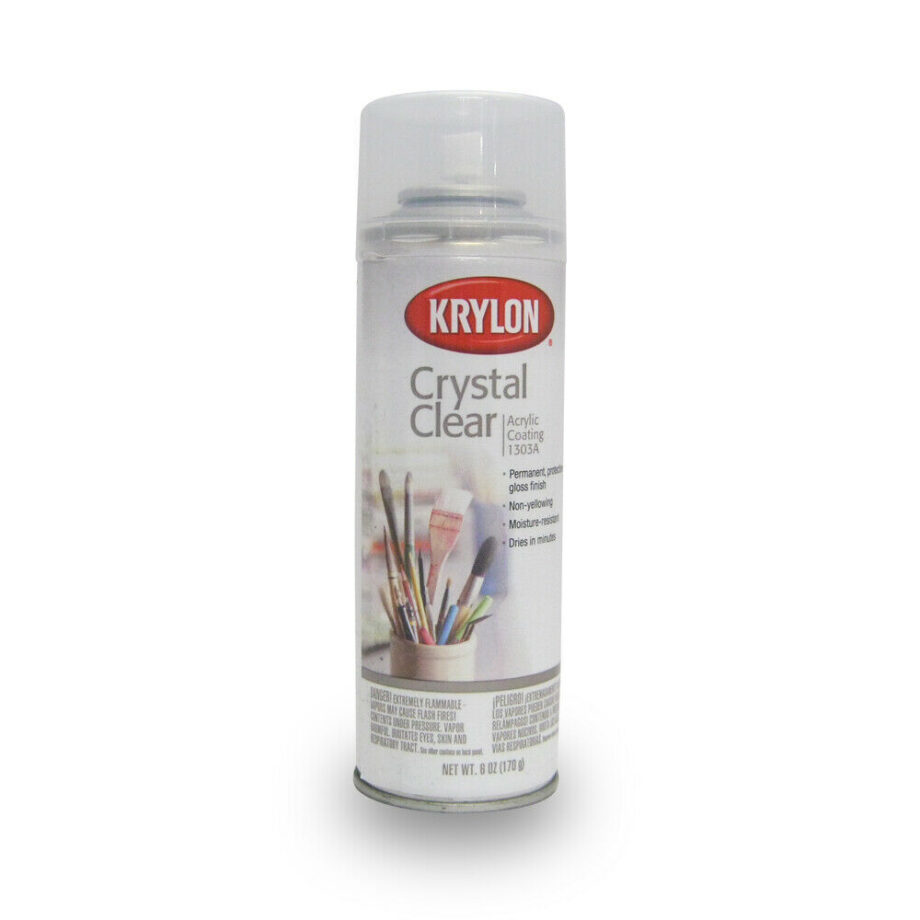 KRYLON - SPRAY CRYSTAL CLEAR COATING 6 OZ