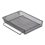 ROLODEX - Mesh Stackable Front Load Tray, 1 Section, Letter Size Files, 8.5" X 11", Black