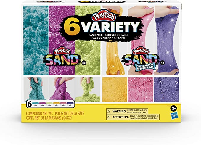 PLAY-DOH - SAND VARIETY 6-PACK OF PLAY-DOH SAND AND SHIMMER