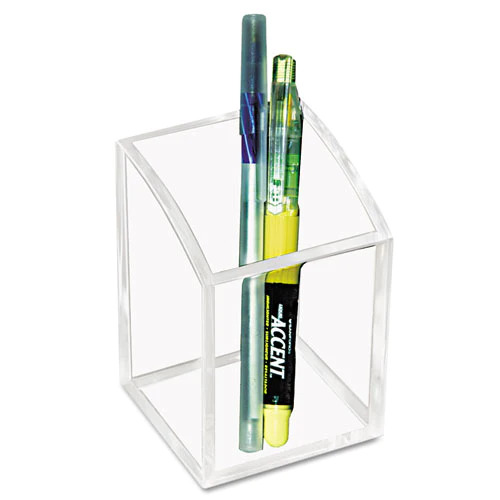 Acrylic Pencil Cup, 2.75 x 2.75 x 4, Clear Acrylic Pencil Cup, 2.75 x 2.75 x 4, Clear
