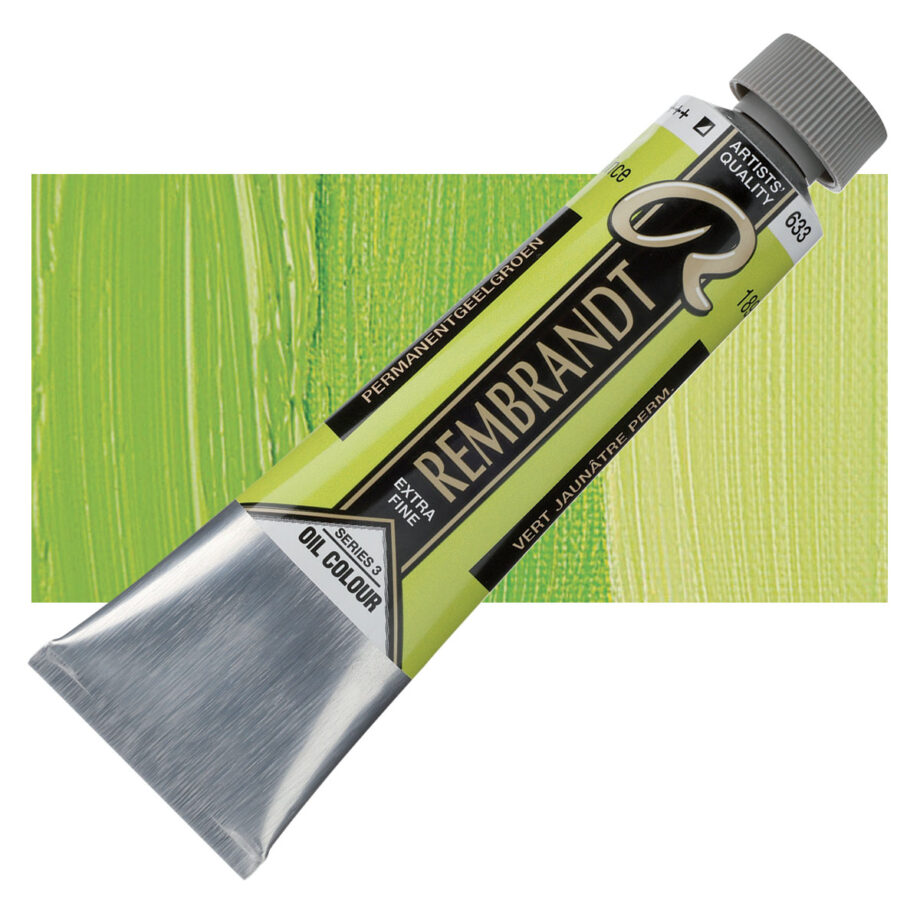 REMBRANDT - REMB OIL COLOUR 40ML - PERMANENT YELLOWISH GREEN 633.3