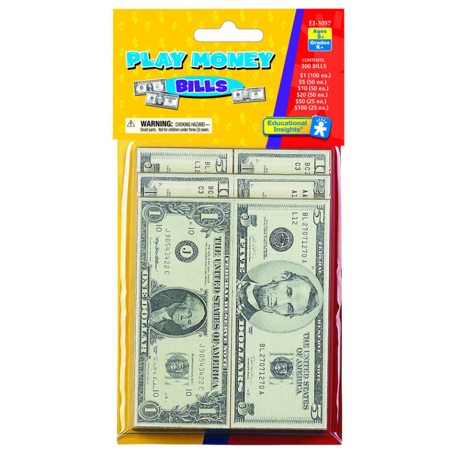 Lets Pretend Play Money - Bills