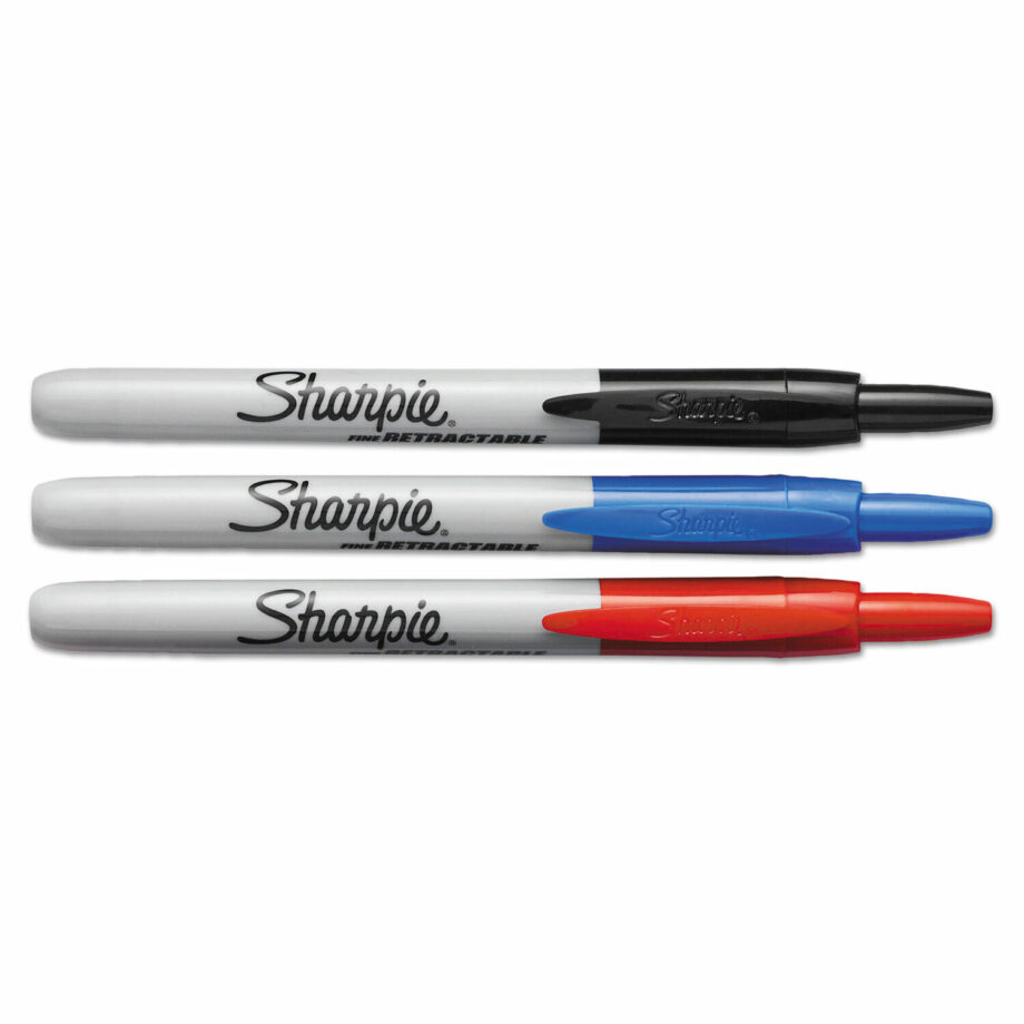SHARPIE - MARKER,PERMANENT,RETRACTABLE,SHARPIE,FINE,ASSORTED
