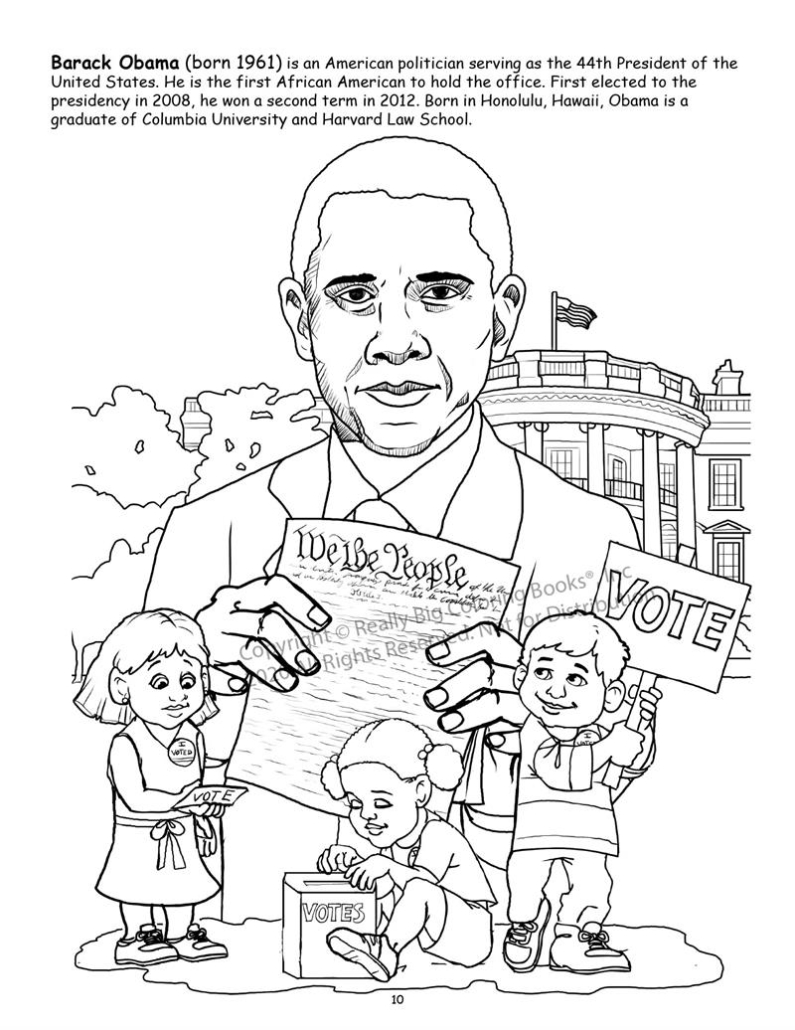 REALLY BIG COLORING BOOKS - AFRICAN AMERICAN LEADERS COLORING BOOK VOLUME ONE