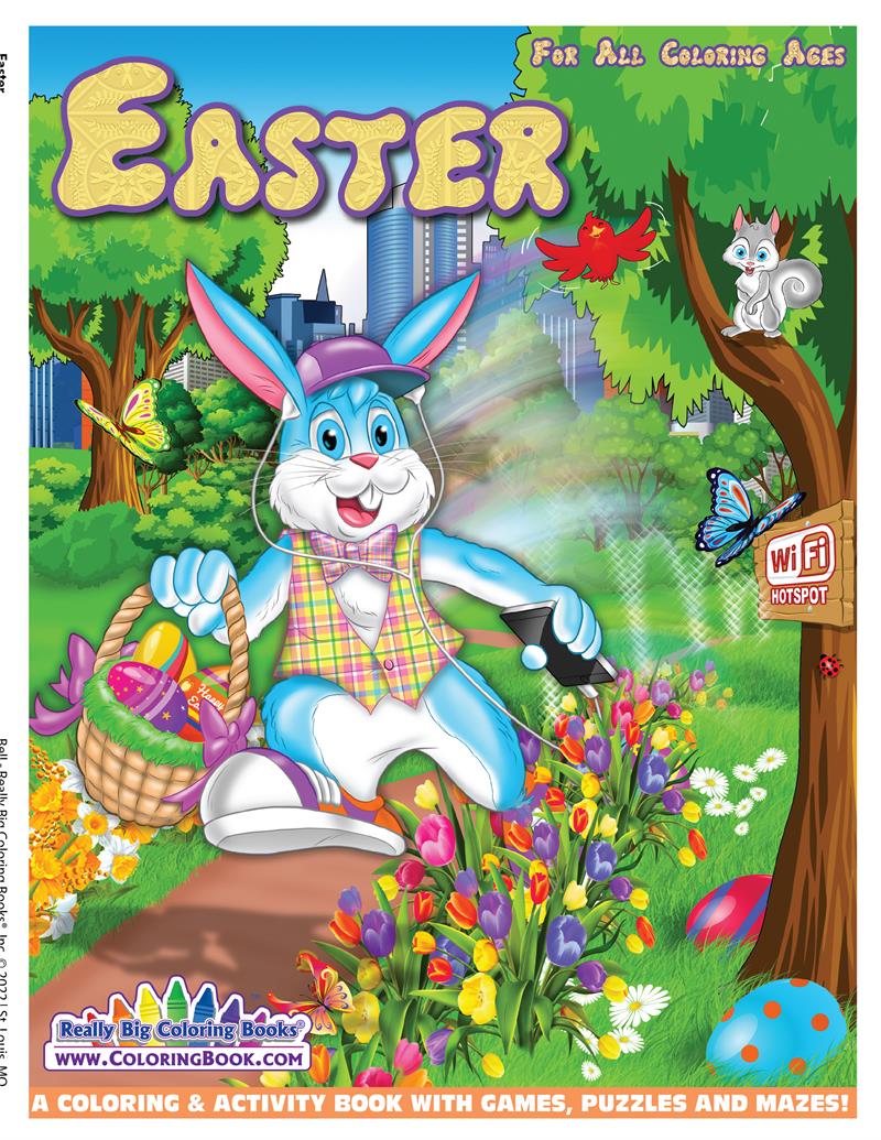 REALLY BIG COLORING BOOKS - EASTER COTTONTAIL COLORING BOOK - The