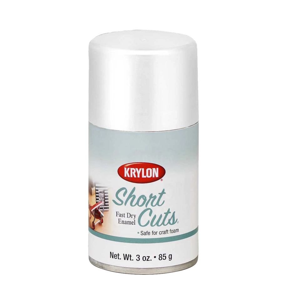 KRYLON - SHORT CUTS 3 OZ - SPRAY PAINT - GLOSSY WHITE