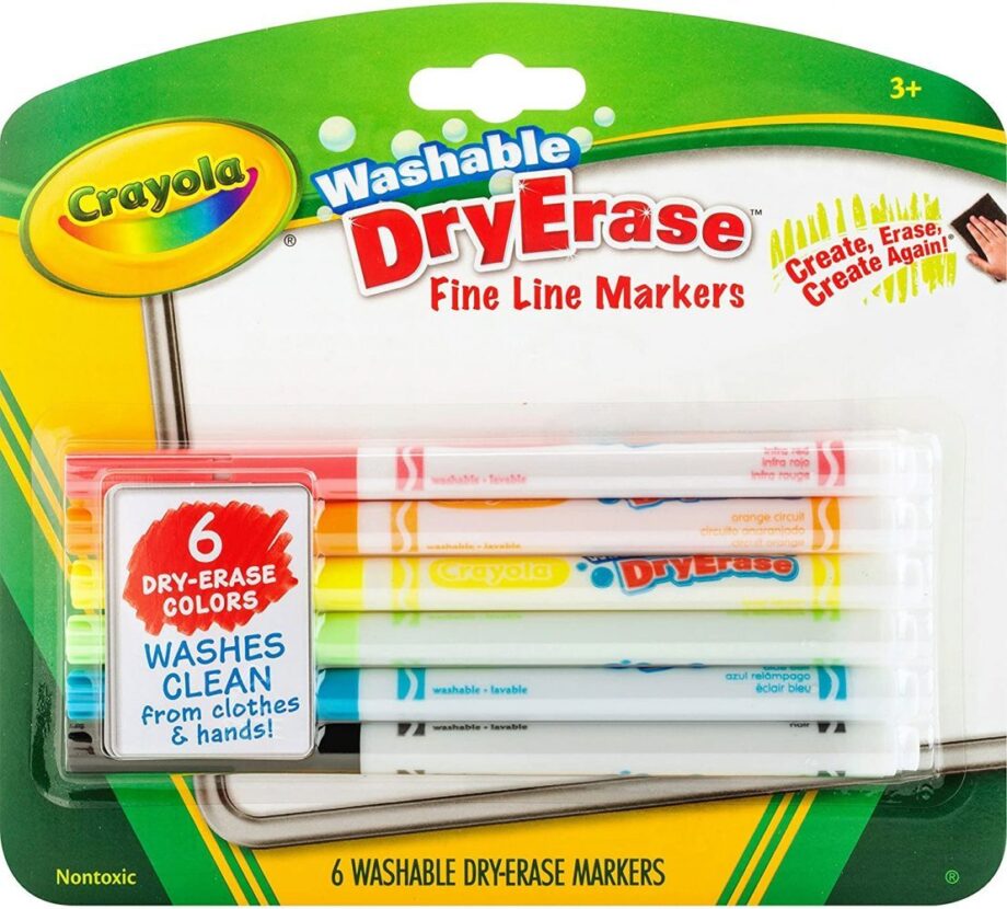 CRAYOLA - MARKERS, FINE, DRY ERASE