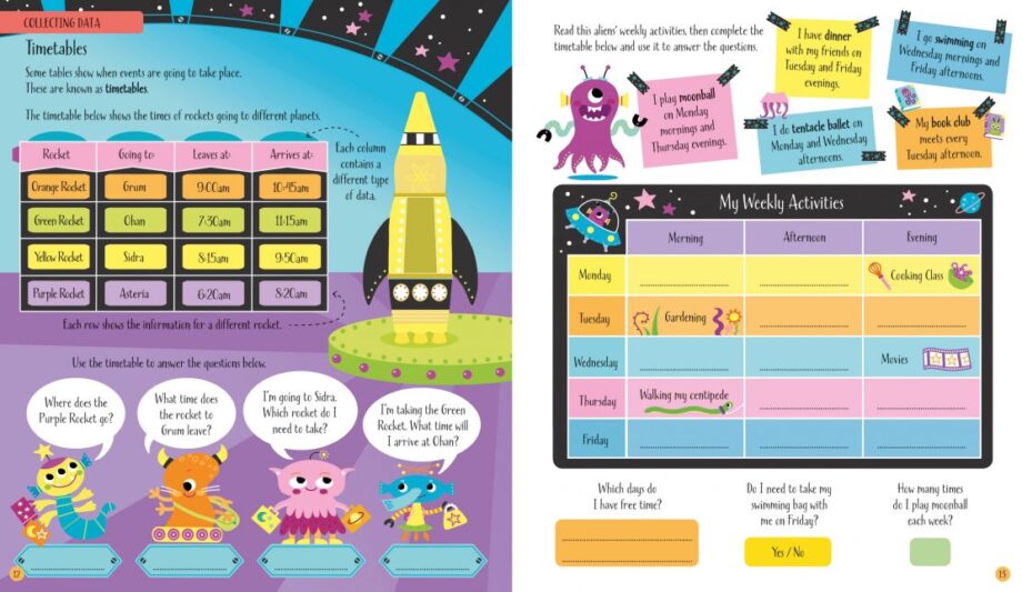 USBORNE - GRAPHS AND CHARTS ACTIVITY BOOK