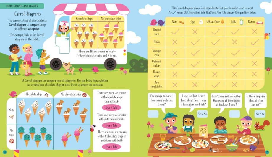 USBORNE - GRAPHS AND CHARTS ACTIVITY BOOK