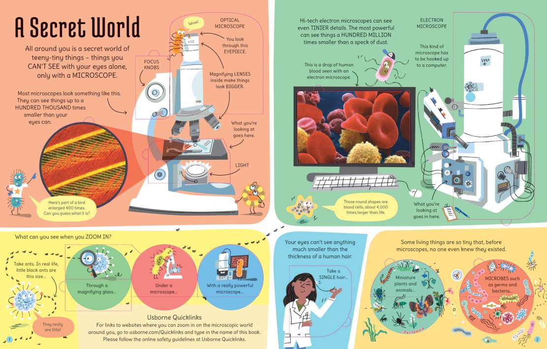 USBORNE - SEE INSIDE THE MICROSCOPIC WORLD