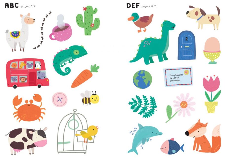 USBORNE - LITTLE FIRST STICKERS ABC