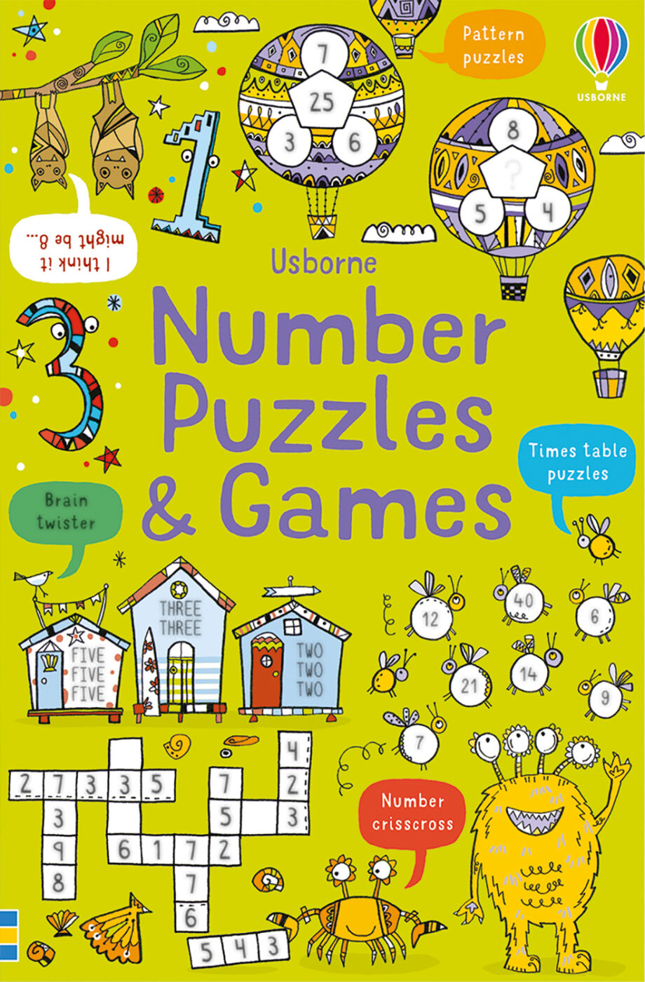 USBORNE - NUMBER PUZZLES AND GAMES