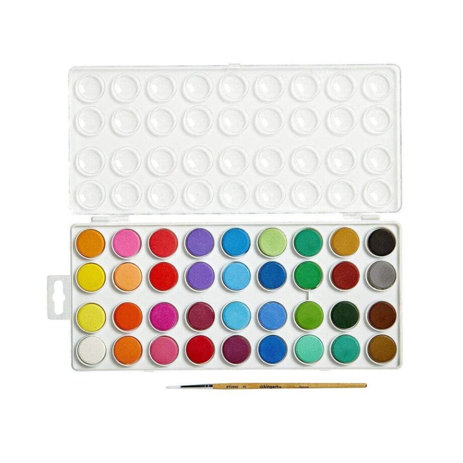 KING ART - WATERCOLOR SET - 36 BRILLIANT COLORS