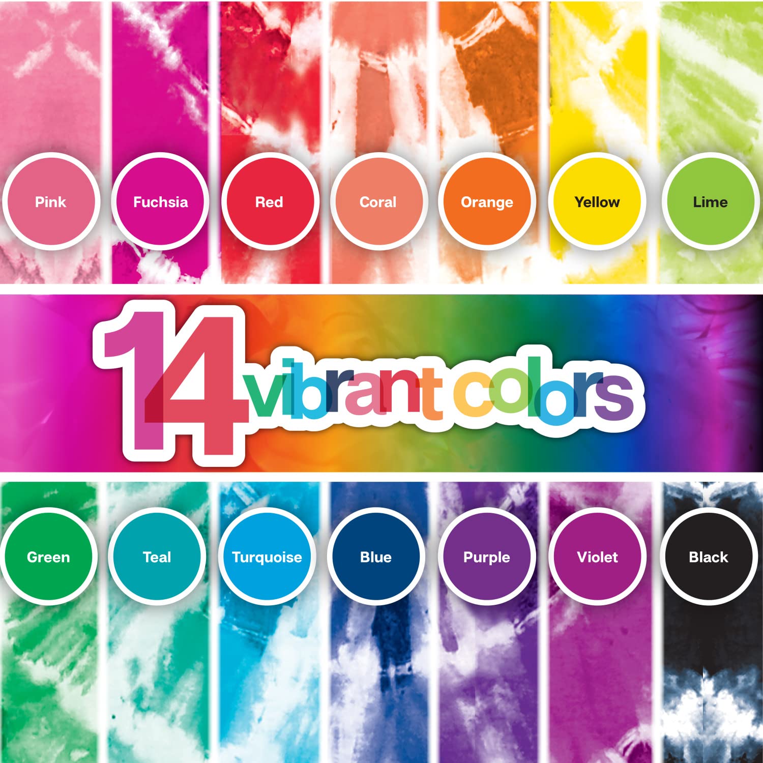 TULIP - ONE STEP TIE DYE KIT - 123 PIECE SET