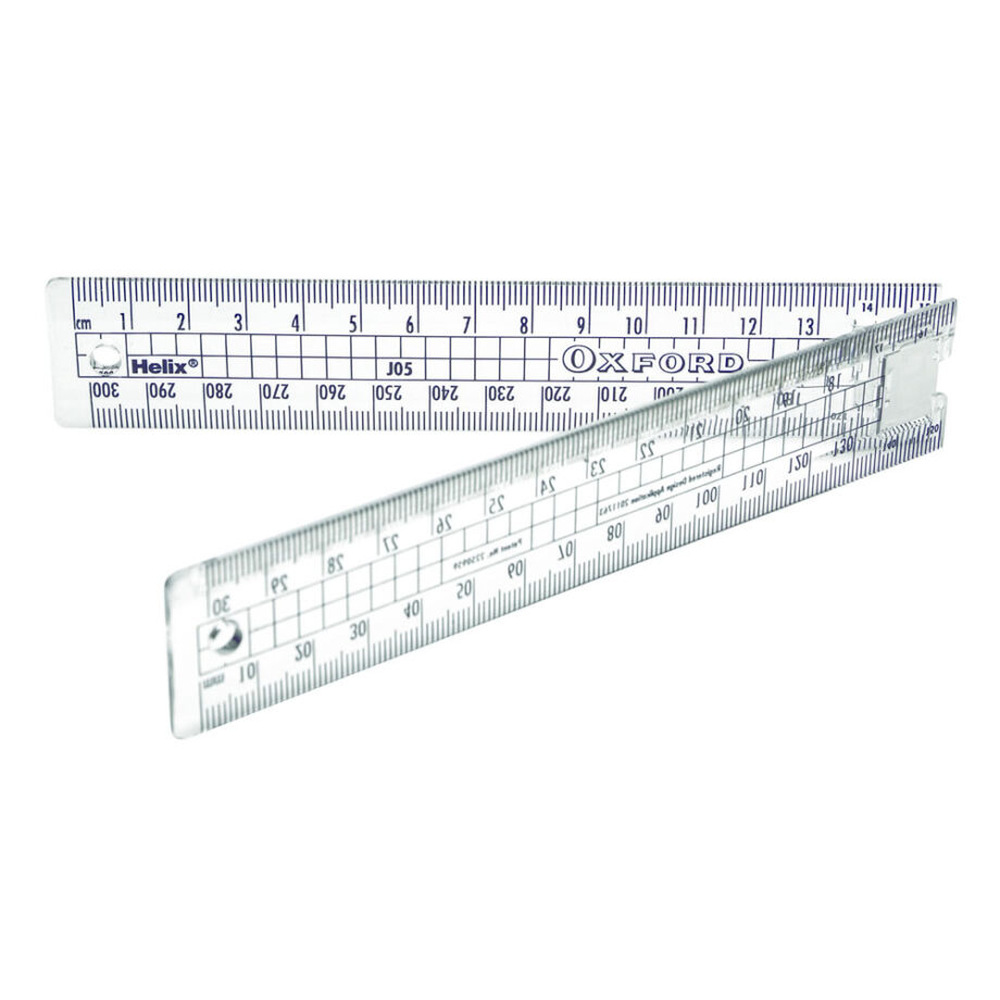 Helix Oxford Folding Ruler- Navy Blue