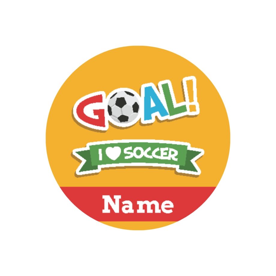 BACK TO SCHOOL LABELS - I LOVE SOCCER