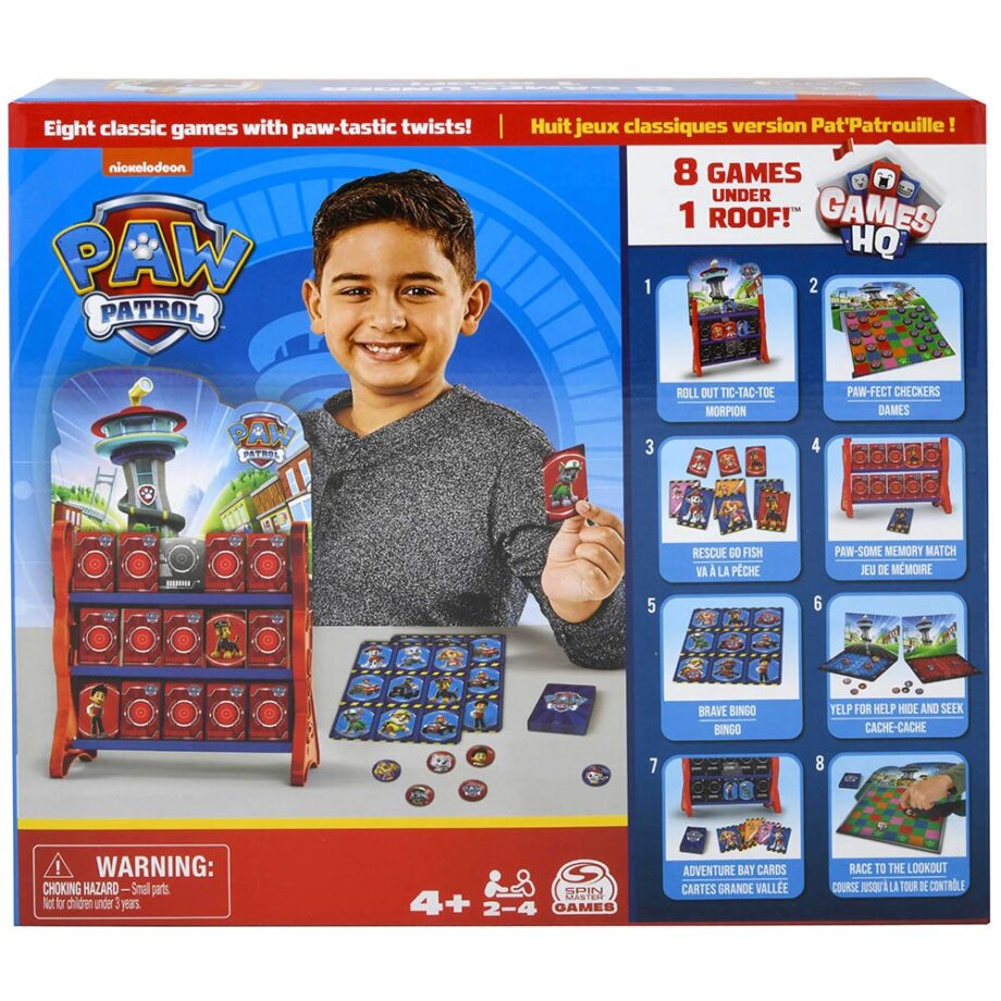 SPIN MASTER - PAW PATROL GAMES HQ 8 GAMES IN 1