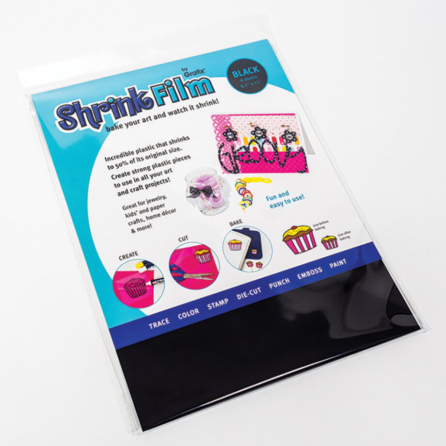 GRAFIX - SHRINK FILM - BLACK - 8.5 X  11