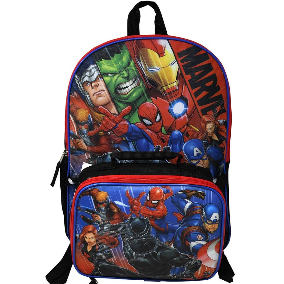 AVENGERS 16" BACKPACK WITH LUNCH BAG