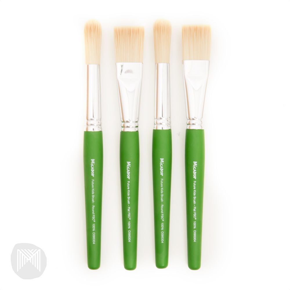 MICADOR JR. - FUTURE KID PAINT BRUSHES - 4 PACK - The Stationery