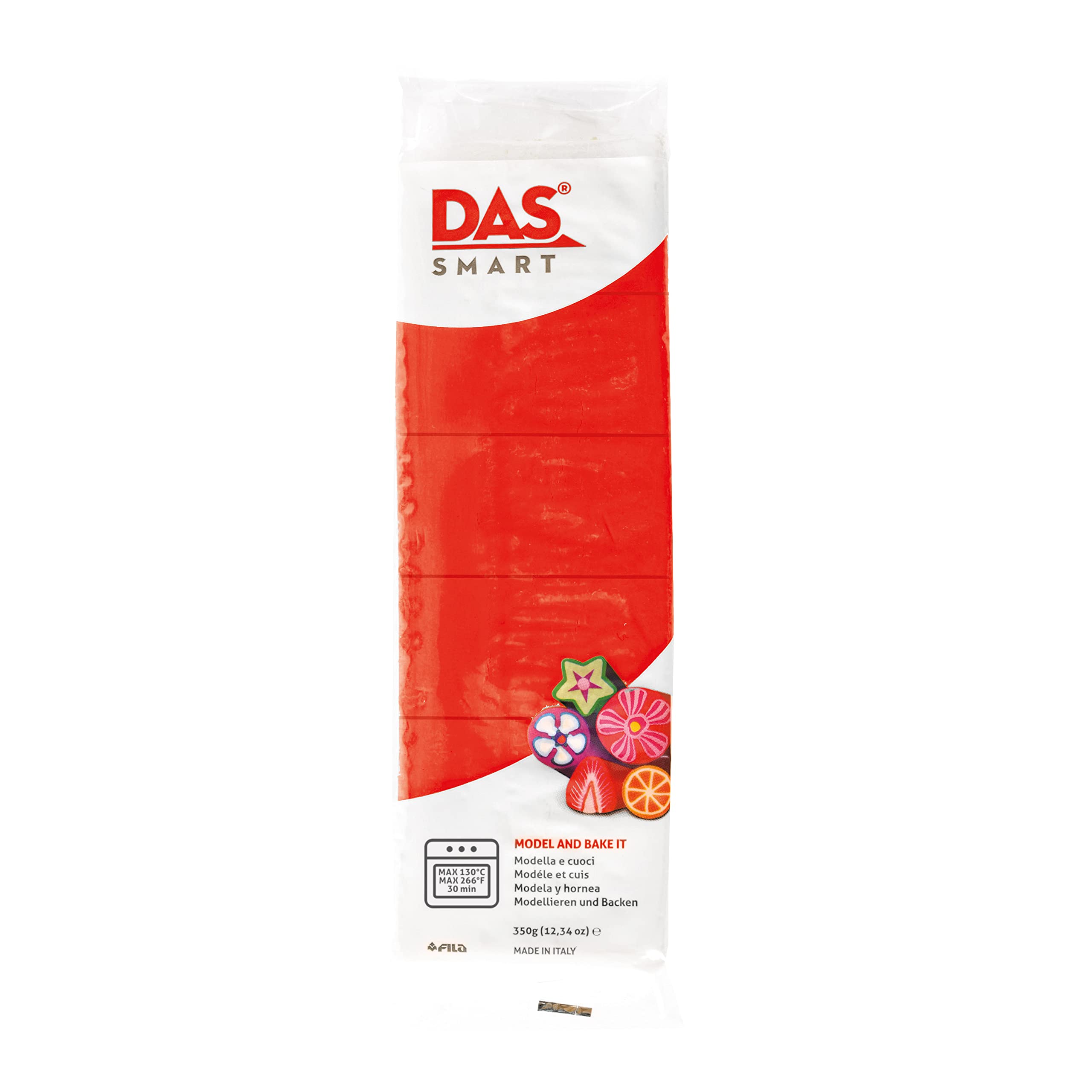 DAS - SMART MODELING CLAY 12 OZ - SCARLET RED (OVEN BAKE)