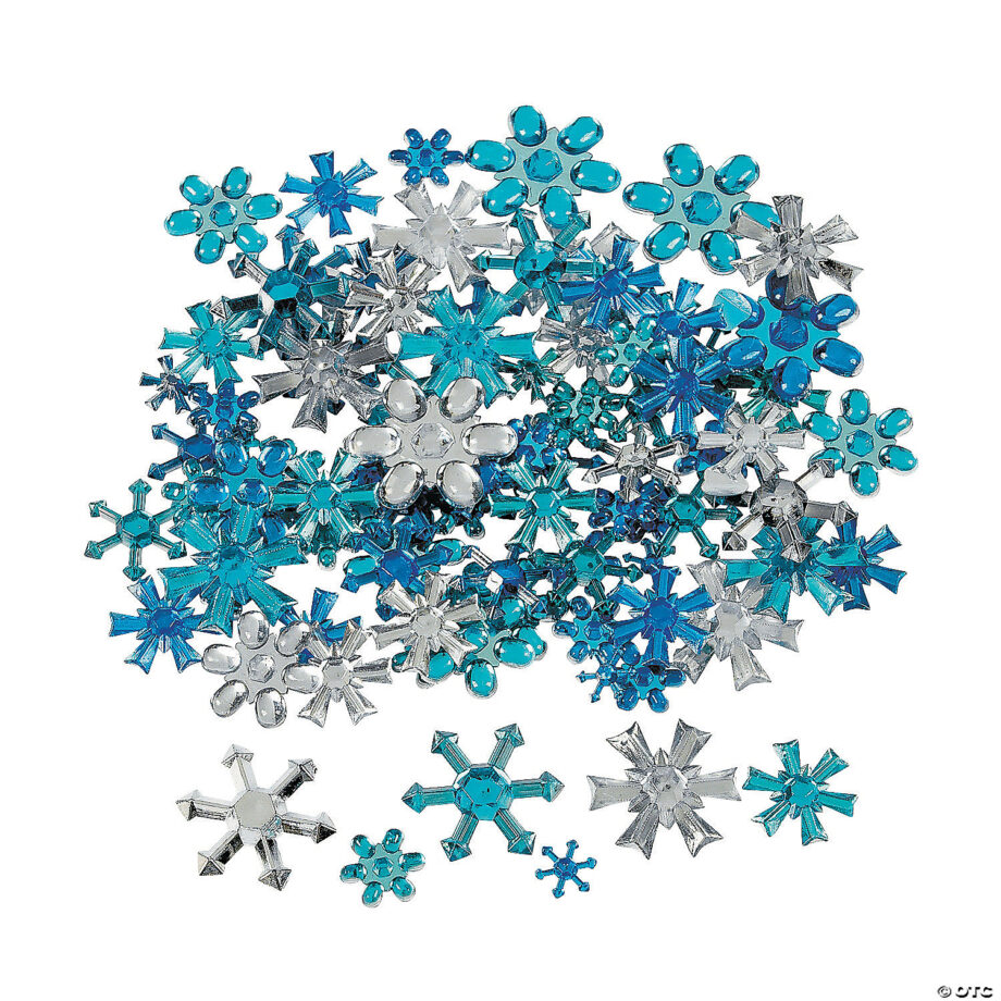 ORIENTAL TRADING - SNOWFLAKE JEWEL ASSORTMENT 150PC