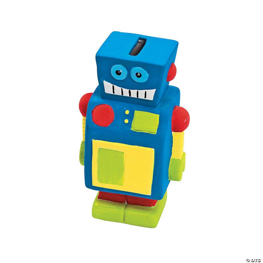ORIENTAL TRADING - DIY CERAMIC ROBOT BANK
