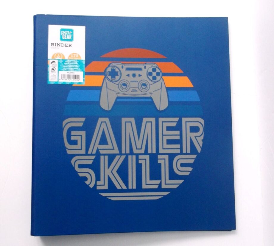PEN AND GEAR - 1" BINDER - GAMER SKILLS