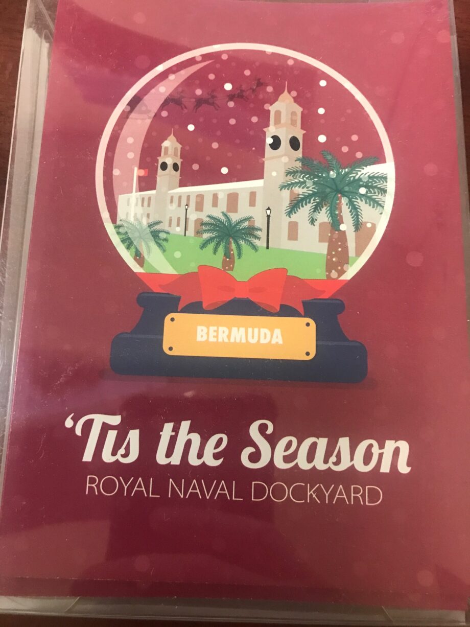 BERMUDA PRESS – CHRISTMAS CARDS SNOW GLOBE (DOCKYARD)