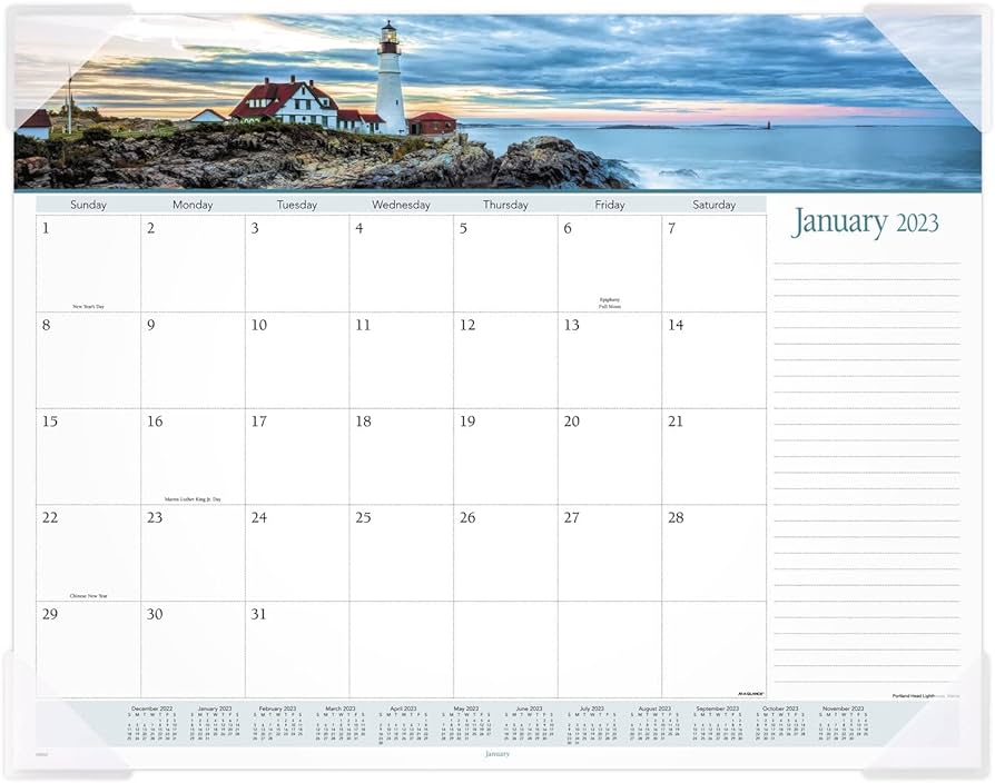 AT - A - GLANCE - DESK PAD, MONTHLY, LANDSCAPE , 21 X 17