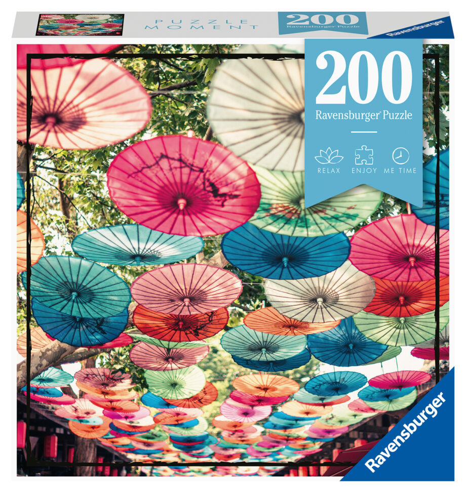 RAVENSBURGER - PUZZLE MOMENTS: UMBRELLAS 200 PC PUZZLE