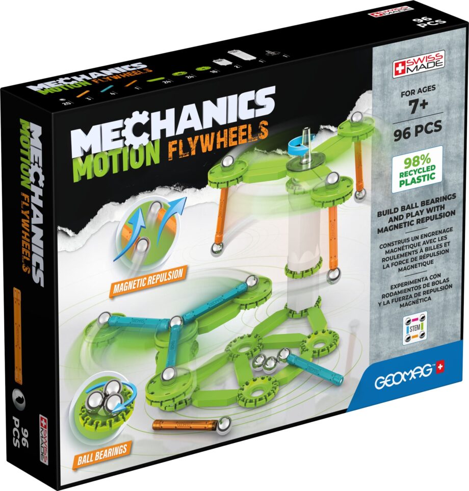 GEOMAG - MECHANICS MOTION FLYWHEELS RECYCLED 96 PCS