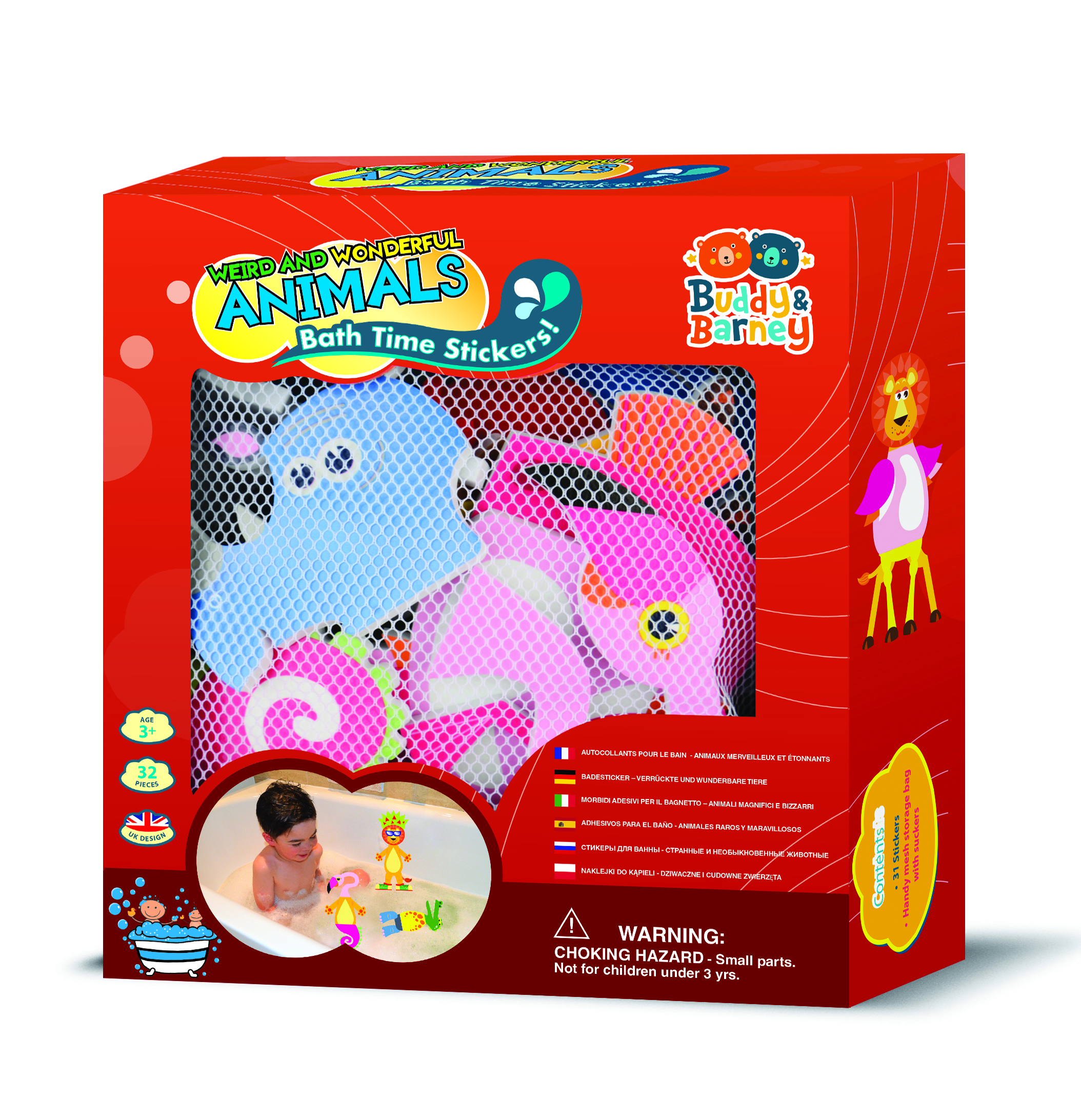 Bath Stickers - Weird and wonderful animals Bath Stickers - Weird and wonderful animals