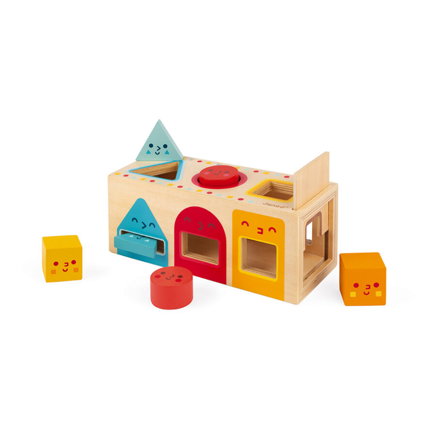 JURATOYS - GEOMETRIC SHAPES BOX - 6 BLOCKS