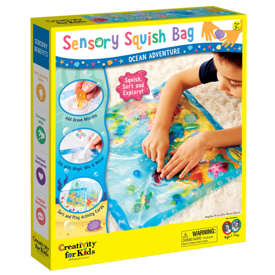 CREATIVITY FOR KIDS - SENSORY SQUISH BAG OCEAN ADVENTURE