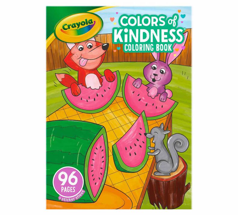 CRAYOLA - COLORING BOOK, COLORS OF KINDNESS, 96PG